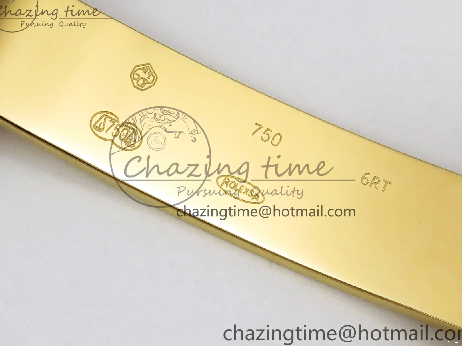 MiroTime 0121 WaterResistant Day Date 36 YG RAF 1:1 Best Edition Brown Oman Dial Diamonds Bezel on YG Bracelet A 1518